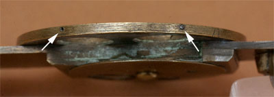 Sample holderlocating pins