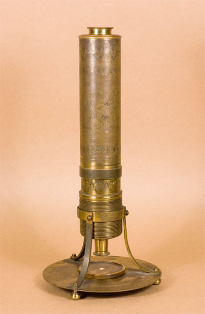 Brass Divini-type microscope