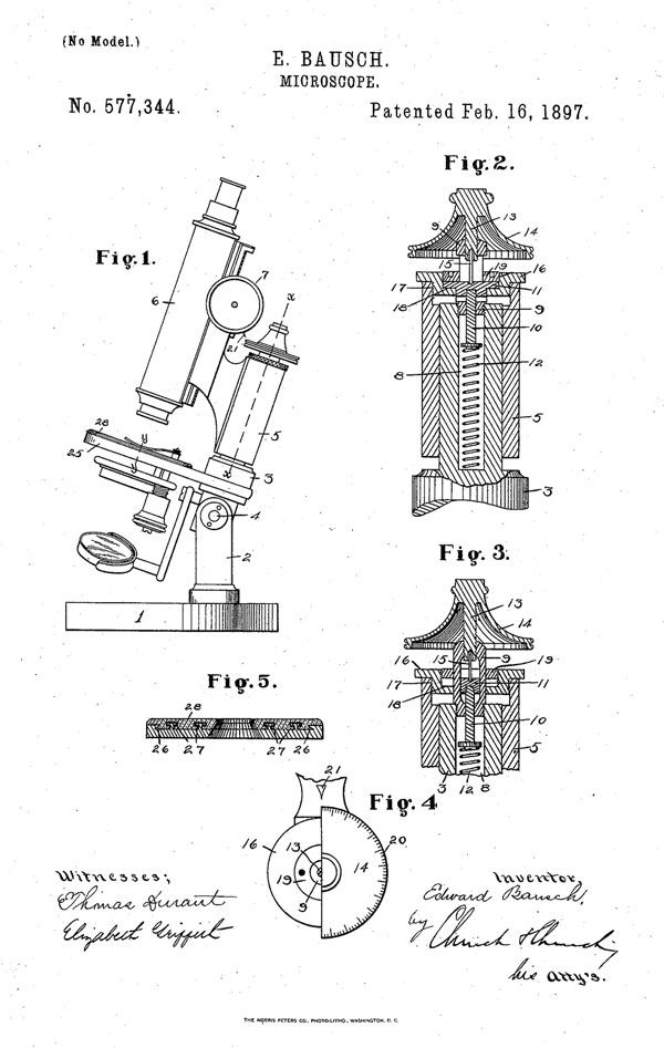 B&L Patent for scope 347